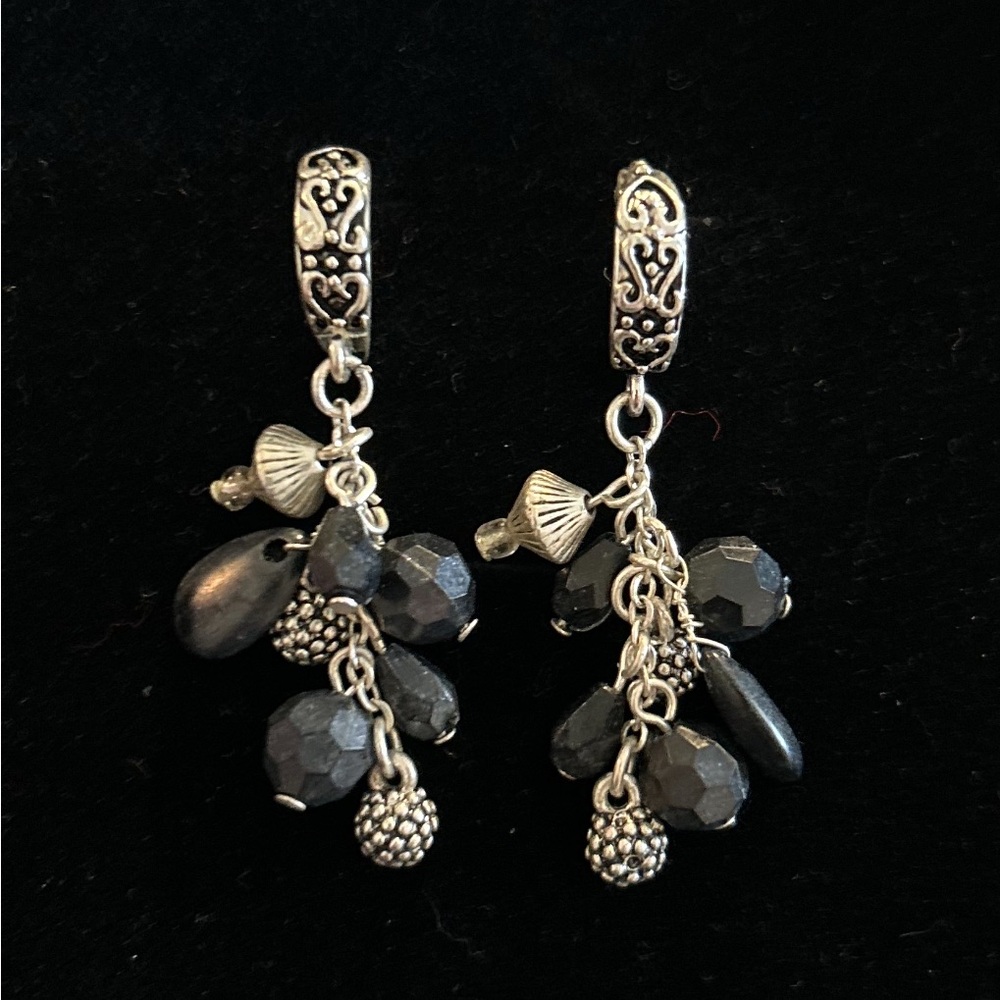 Elegant Black Dangle Earrings